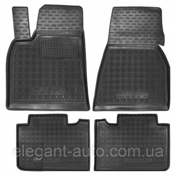 Килимки салона TESLA Model S 2012- "Avto-Gumm" 11645