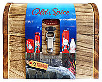 Набор Old Spice Deep Sea в деревяном сундуке (лосьон п/бритья+дезодорант стик+гель д/душа+дезодорант-аэрозоль)