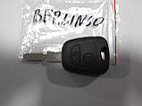 Корпус ключа на 2 кнопки Citroen Berlingo 96-08 рік випуску, фото 2