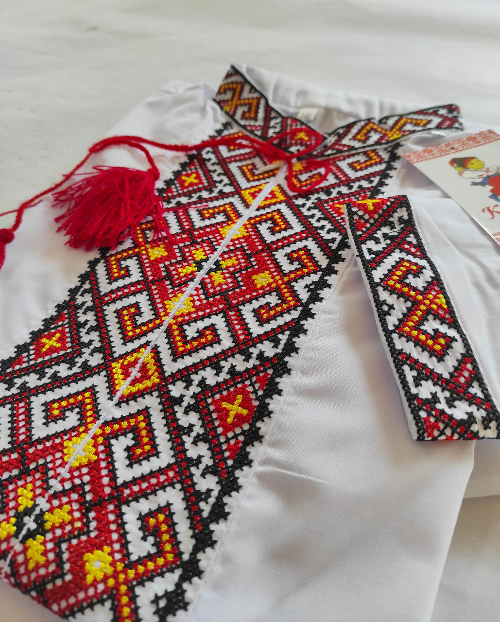 Вишиванка для хлопчиків Філіп з красною вишивкою