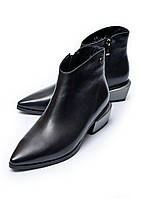 Женские черные кожаные ботинки Brocoly 36