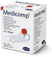 Medicomp 5 х 5 см - стерильні серветки з нетканого матеріалу 2х25шт