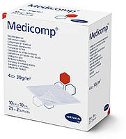 Medicomp 10 х 10 см - стерильні серветки з нетканого матеріалу 2х25шт