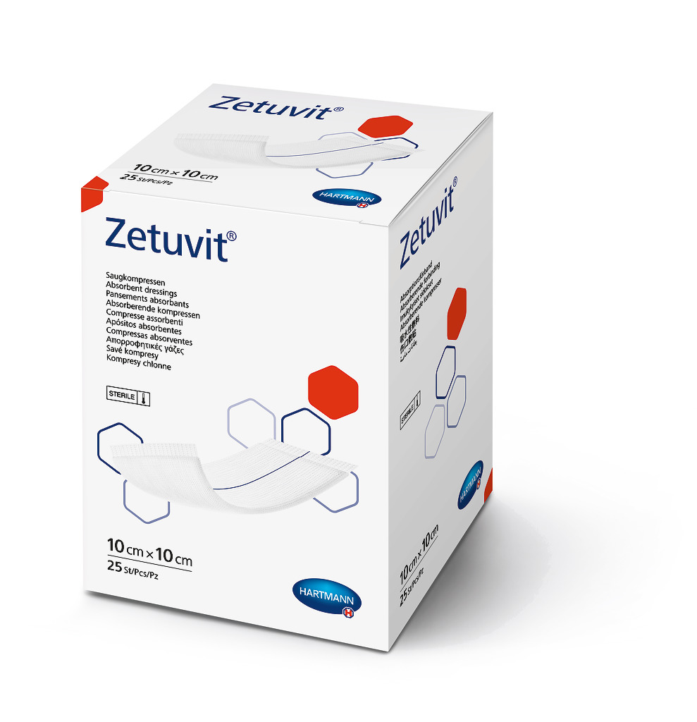 Пов'язка сорбційна Zetuvit 10см х 10см, 1шт