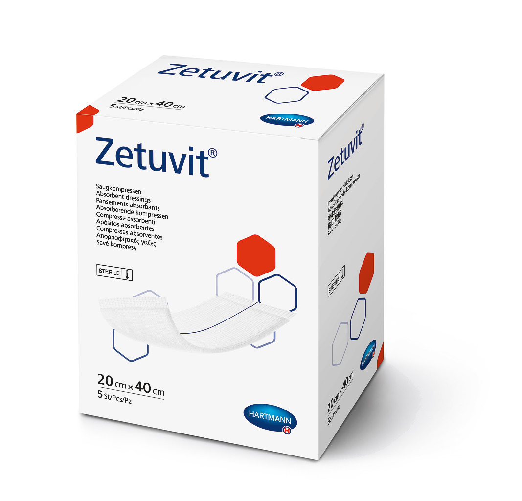 Пов'язка сорбційна Zetuvit 20 см х 40 см, 1 шт., фото 1