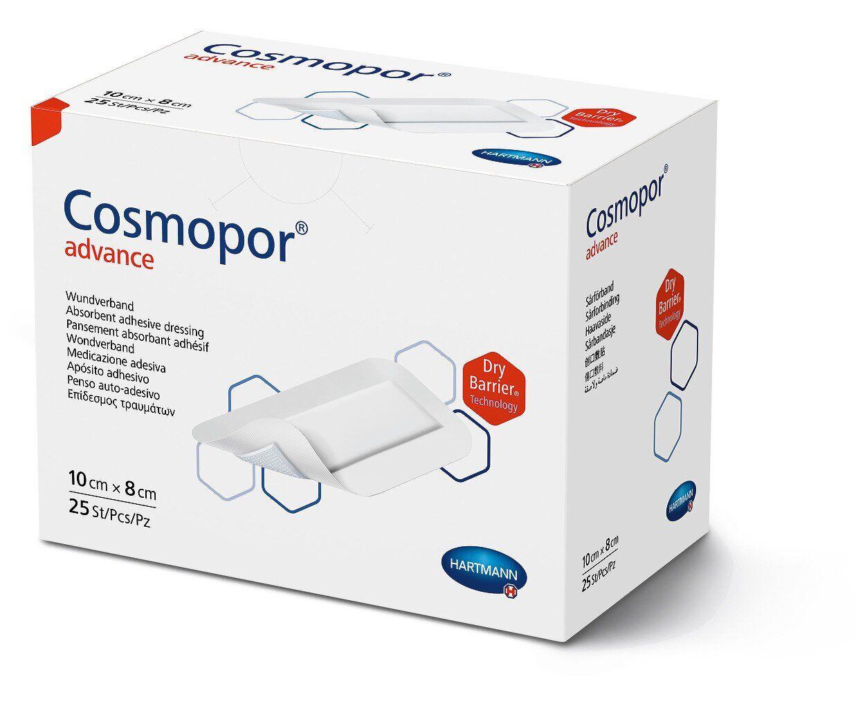 Пов'язка пластирна стерильна Cosmopor® advance 10см x 8см