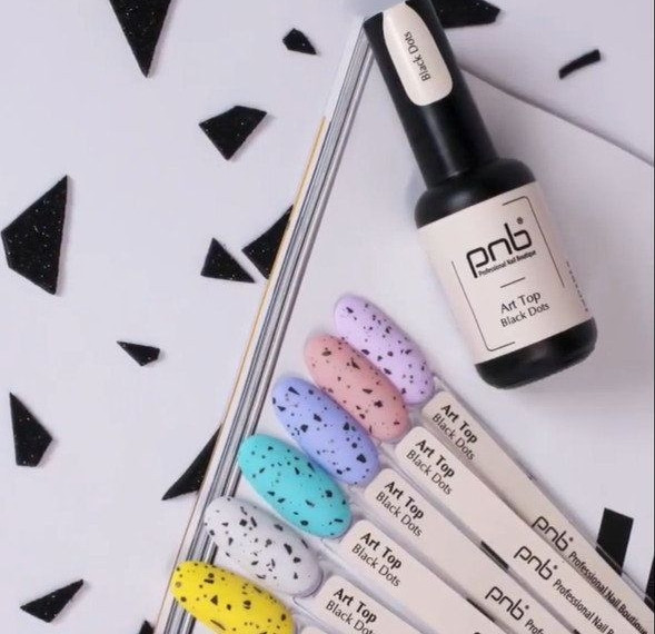 PNB Art Top Black Dots топ 8 мл без липкого шару