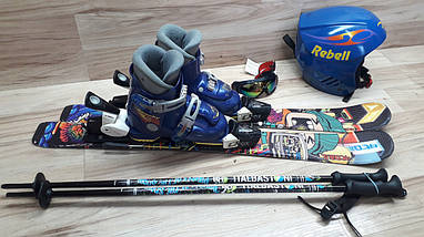Комплект ATOMIC лыжи 80 см, сапоги 18.5 см - размер 29, шлем, палки, очки домовичок тулс, фото 3
