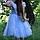 Ошатне плаття синєElegant blue snowflake dress, фото 6