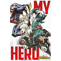 Детский флисовый плед аниме My Hero Academy - Моя геройская академия - 130х170 см