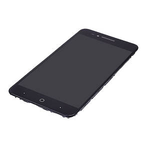 Дисплей (lcd екран) для ZTE Blade A610/ V6 Max з чорним тачскріном і корпусних рамкою, фото 2