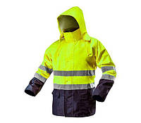 Рабочая сигнальная водостойкая куртка Neo Tools 81-720-XL желтого цвета (siz-001) XL XXXL