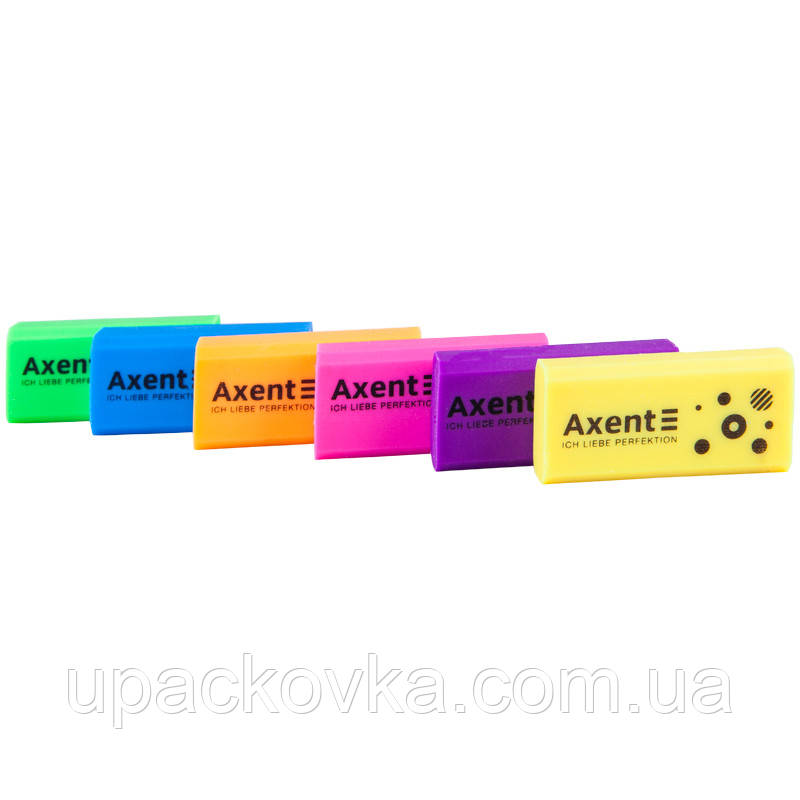 Ластик м'який Axent Neon, асорті кольорів