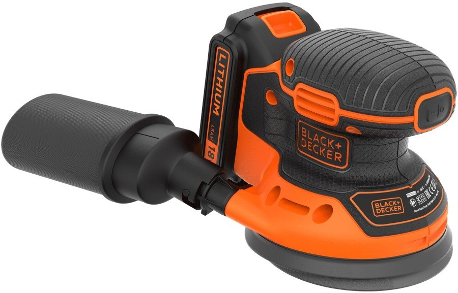 Шліфмашина ексцентрикова акумуляторна BLACK+DECKER (BDCROS18)