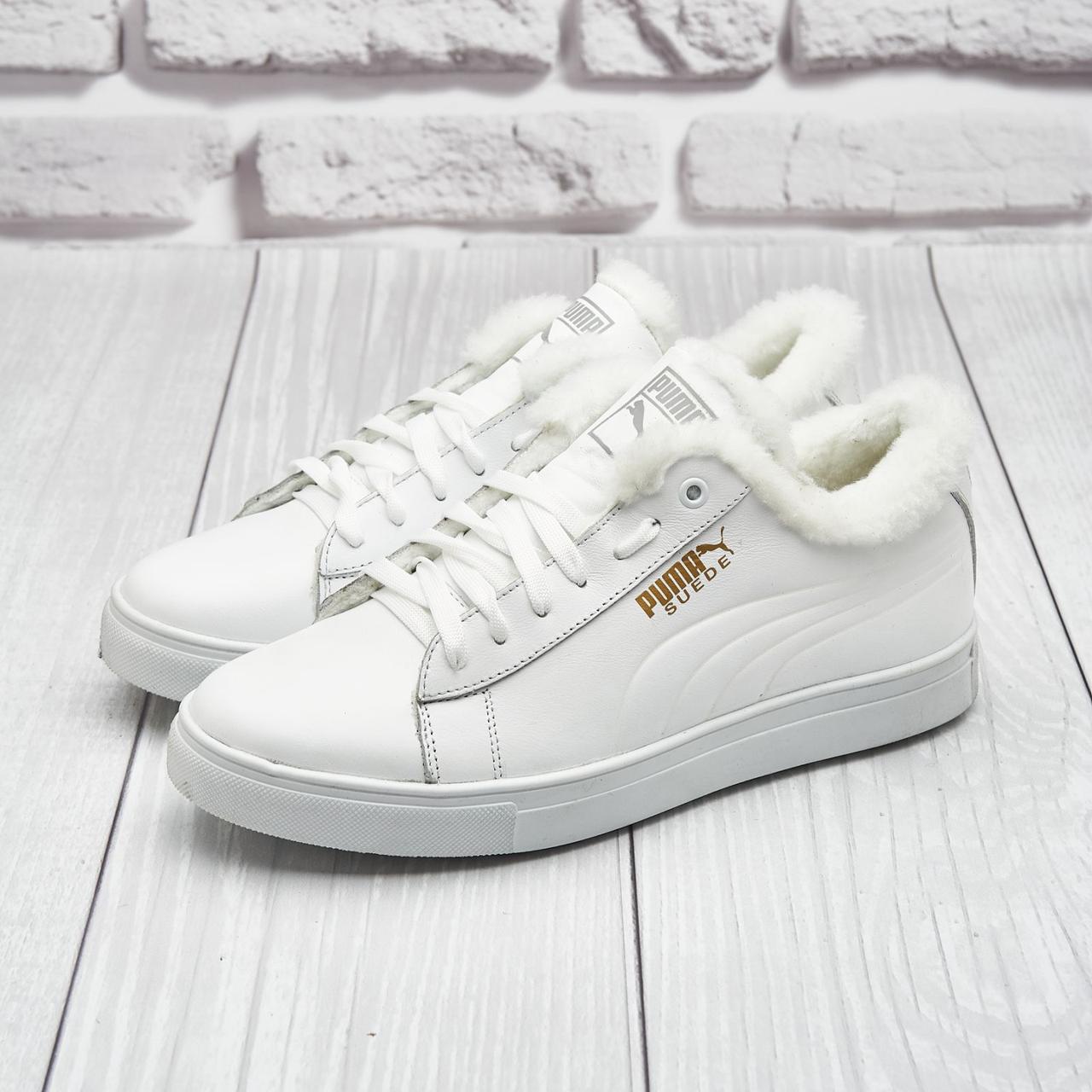 Якісні шкіряні чоловічі зимові черевики Puma (model-PCM)
