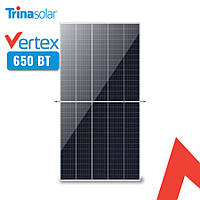 Trina Solar 650W BF Монокристаллическая сонячна панель двостороння Trina Solar Vertex-TSM-DE21M 650Вт