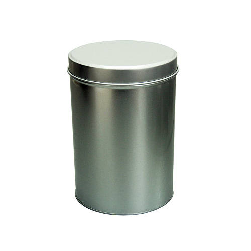 Купить Железная банка (контейнер) для чая 500 грамм | круглая «Серебро ...