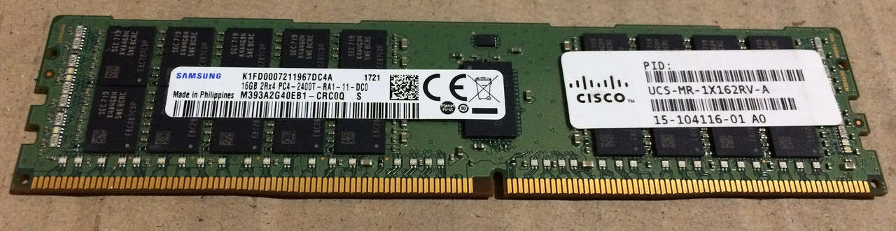 16GB DDR4 2400T Samsung 2Rx4 RAM PC4-19200R Серверна оперативна пам'ять M393A2G40EB1 2400R