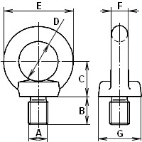 Рым-болт М24 DIN 580 ATKLIFT - фото 2 - id-p1509790934