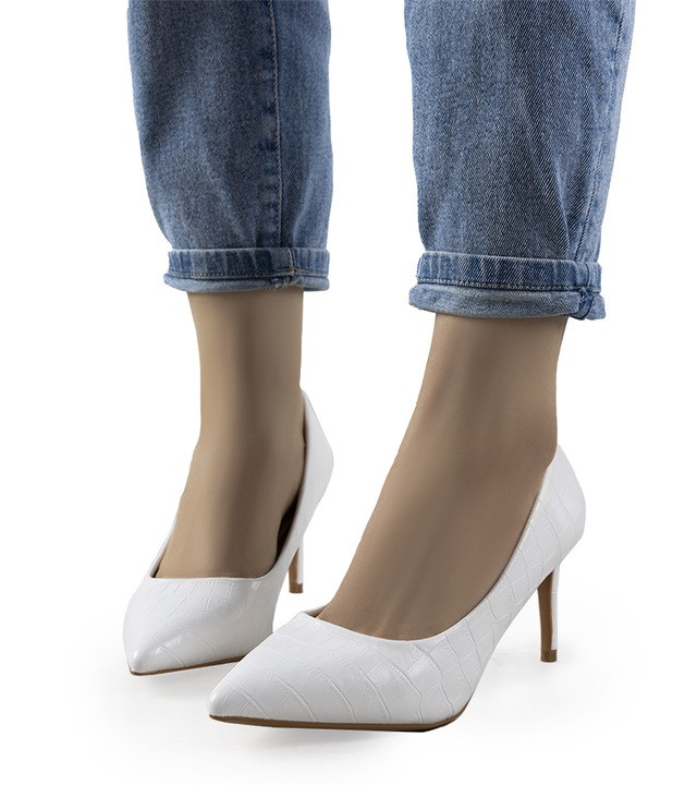 Жіночі білі туфлі Сгосо WHITE, 36-41