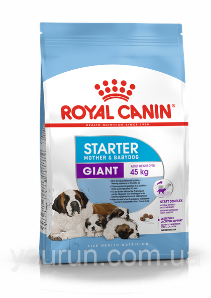 Royal Canin (Роял Канін) Giant Starter - перший твердий корм для цуценят гігантських порід 15 кг