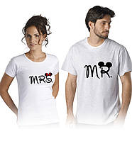 Футболки парные Мистер и Мисс MR & MRS для влюбленных (F0024)