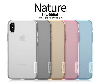TPU чехол Nillkin Nature Series для Apple iPhone X (5.8") / XS (5.8")