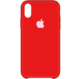 Чохол Silicone Case (AA) для Apple iPhone X (5.8") / XS (5.8") Червоний / Dark Red
