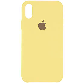 Чохол Silicone Case (AA) для Apple iPhone X (5.8") / XS (5.8") Золотий / Gold