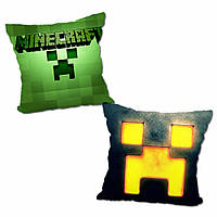 Подушка Майнкрафт Minecraft крипер 40*40 см (p0565)