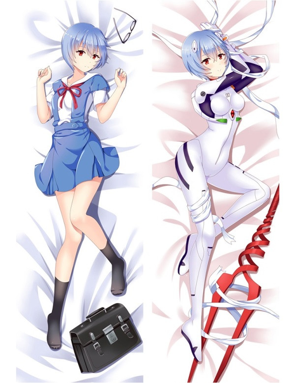 Дакімакура 150х50 см Рей Аянамі Єва Євангеліон Neon Genesis Evangelion Подушка зі знімною наволочкою