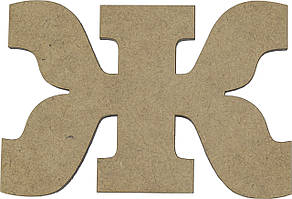 Літера укр. 8см "Ж" МДФ 5мм(5)