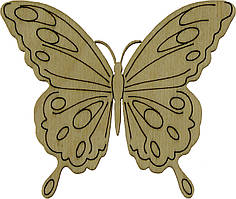 Метелик "Махаон" 9х10см фанера асорті(5)