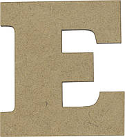 Літера укр. 8см "Е" МДФ 5мм(5)
