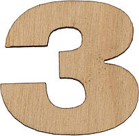 Літера укр. 3см "З" фанера(5)