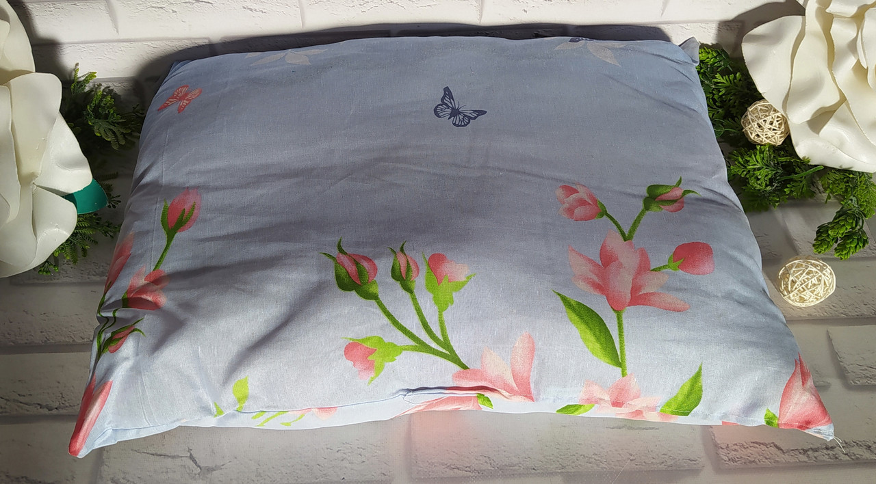 Подушка для сну розмір 50х70 см наповнювач синтепон тканина полікотон антиалергенна Х-551-5