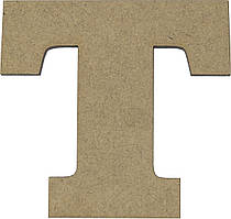 Літера укр. 8см "Т" МДФ 5мм(5)