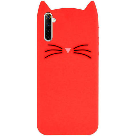 Силіконова накладка 3D Cat для Realme 6, фото 2