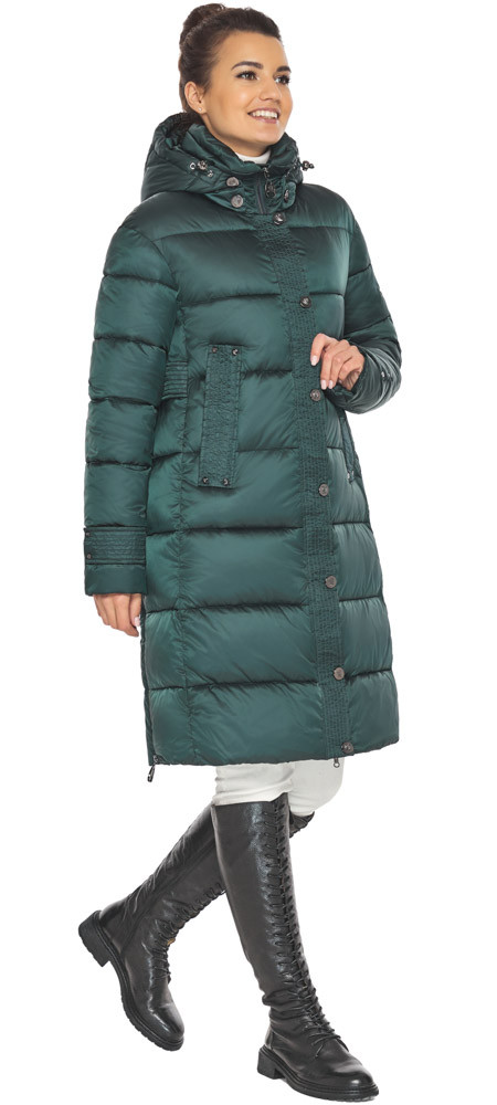 Смарагдова фірмова куртка жіноча модель 47150 р — 38 40 42 44