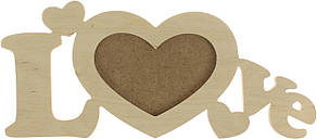 Фоторамка дерев. "Love" №1065