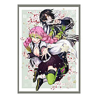 Постер плакат аниме Клинок рассекающий демонов 42х29 см А3 (poster_0477)