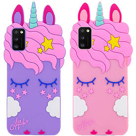 Силіконова накладка 3D Little Unicorn для Samsung Galaxy A41
