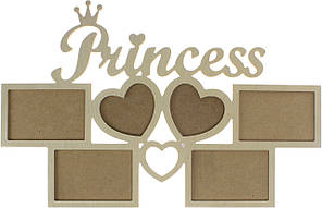Фотоколаж дерев. "Princess" №1045