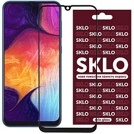 Захисне скло SKLO 3D (full glue) для Samsung A20 / A30 / A30s / A50/A50s/M30 /M30s/M31/M21/M21s