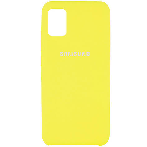 Чохол Silicone Cover (AAA) для Samsung Galaxy A31 Жовтий / Bright Yellow, фото 2