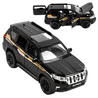 Машинка Toyota Land Cruiser Prado игрушка коллекционная моделька металлическая 15 см Черный (59341)