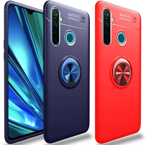 TPU чехол Deen ColorRing під магнітний тримач (opp) для Realme 5 / Realme 6i, фото 2