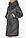 Куртка графітова стильна жіноча модель 52410 р - 40, фото 10