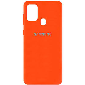 Чохол Silicone Cover Full Protective (AA) для Samsung Galaxy M31 Помаранчевий / Neon Orange