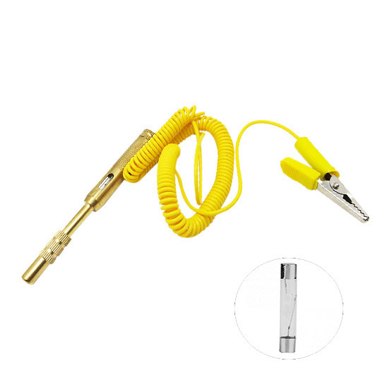 Індикатор-тестер напруги автомобільний 6-24V металевий світлодіодний